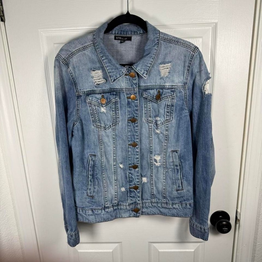 Distressed denim jacket from STS Blue